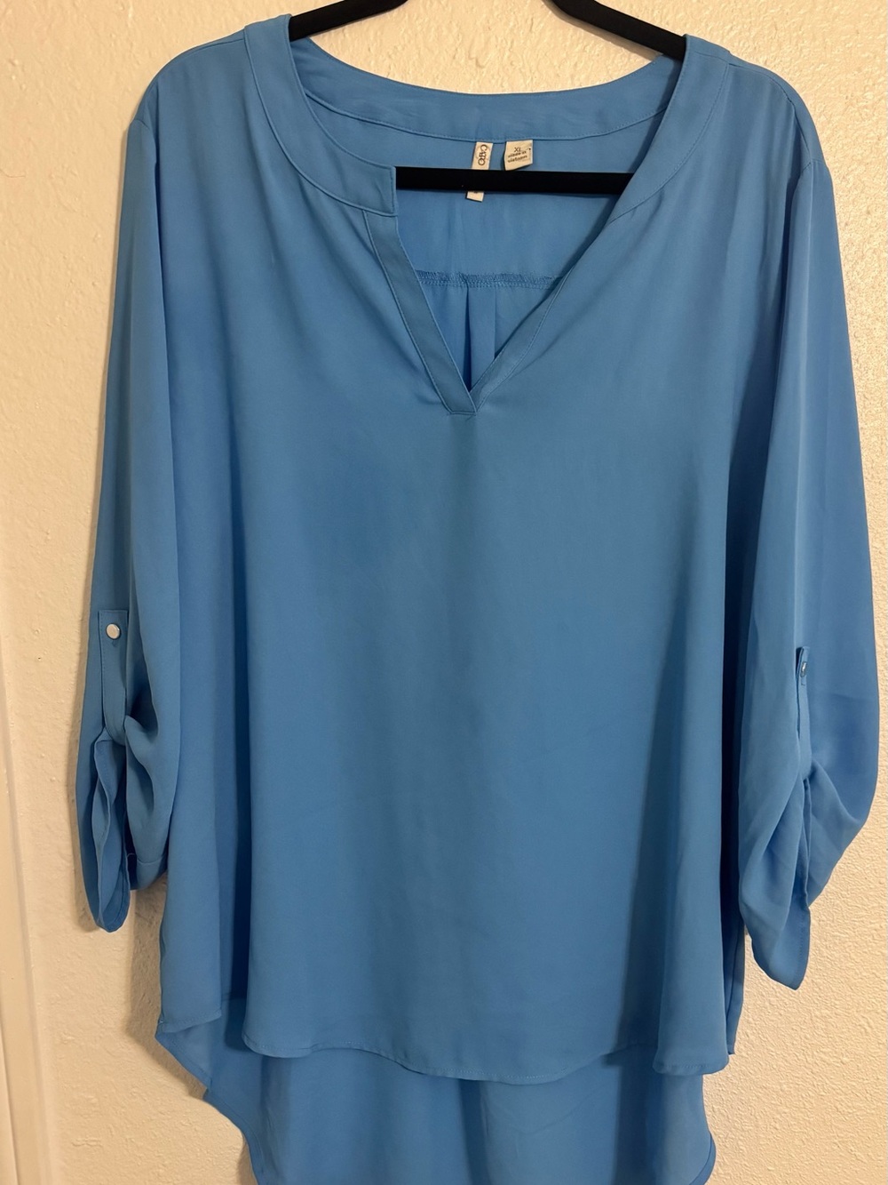 Cato Sky Blue V-Neck Tunic Top
